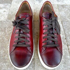 Magnanni Leather Dress Sneakers - Red